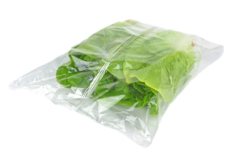 Plastic Bag of Lettuce