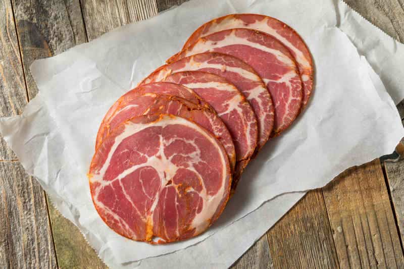 Organic Italian Capocollo Deli Meat Ready to Eat