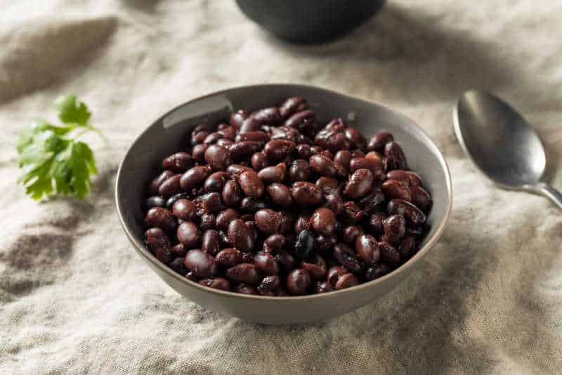Organic Canned Black Beans in a Bowl