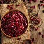 Raw Red Organic Kidney Beans in a Bowl