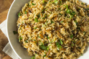 Savory Homemade Rice Pilaf with Parsley and Spices