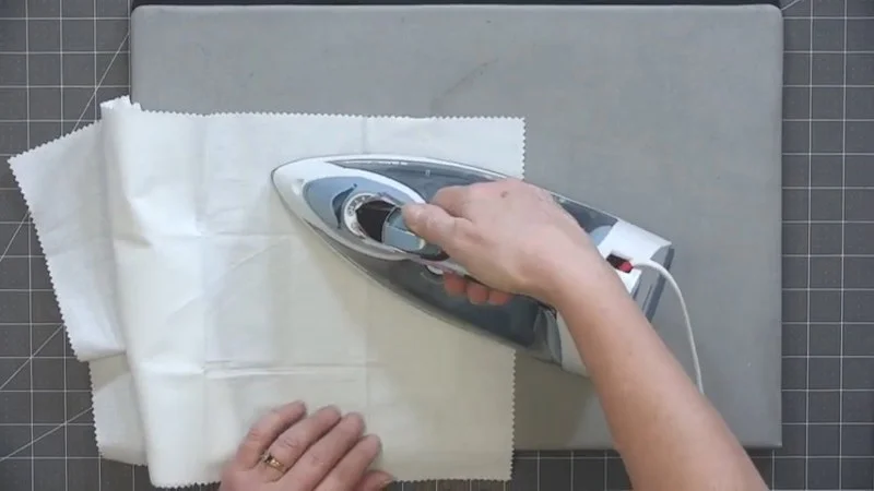 Using pressing cloth while ironing