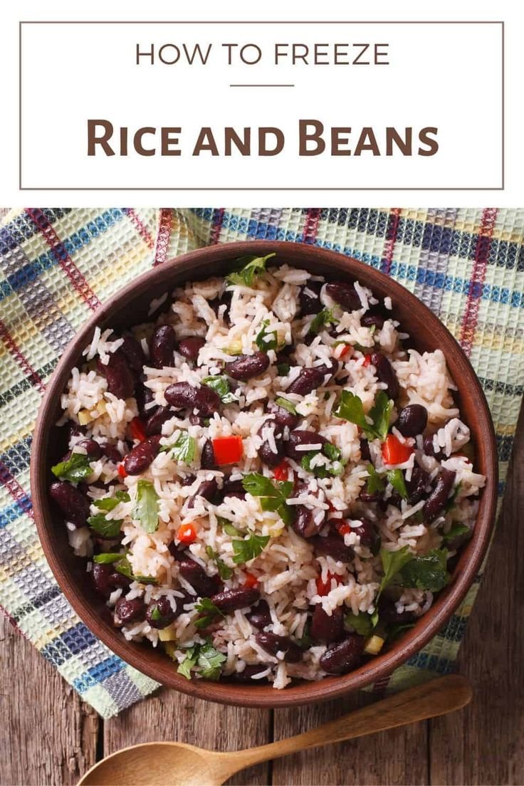 Can You Freeze Rice And Beans